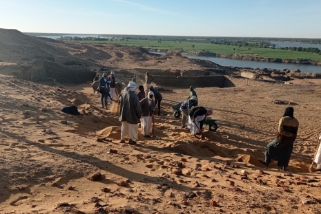 wykopaliska na stanowisku archeologicznym w Starej Dongoli