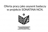 Oferta pracy jako asysent badaczy w projekcie SONATINA NCN i logo wisim upp